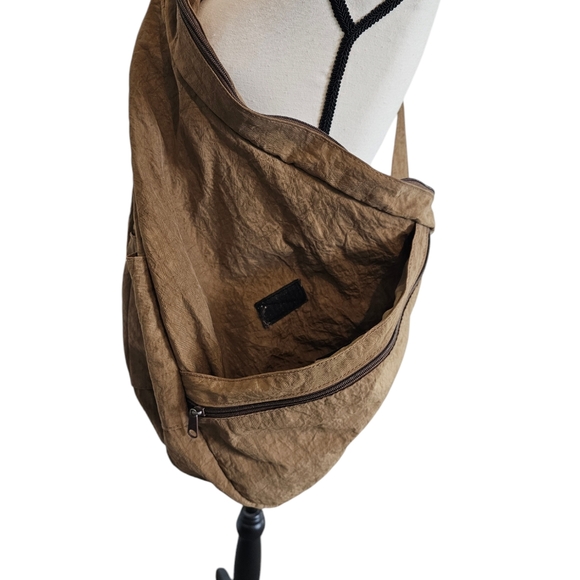 Vintage Ameribag Large Healthy Back Brown Poly Nylon Shoulder Bag Crossb… - Picture 8 of 13